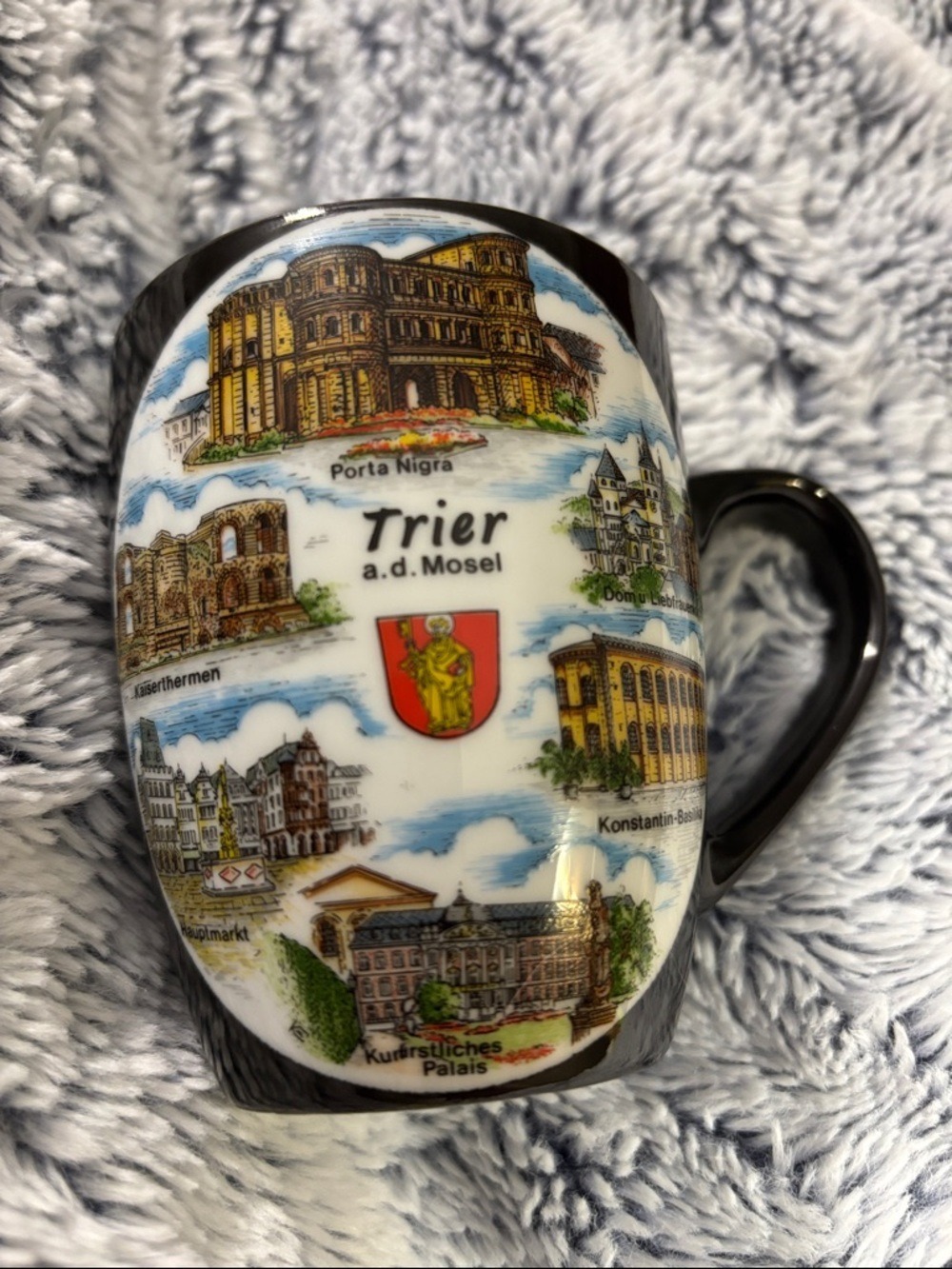 Trier, Germany Souvenir Ceramic Coffee Mug -  Black and White